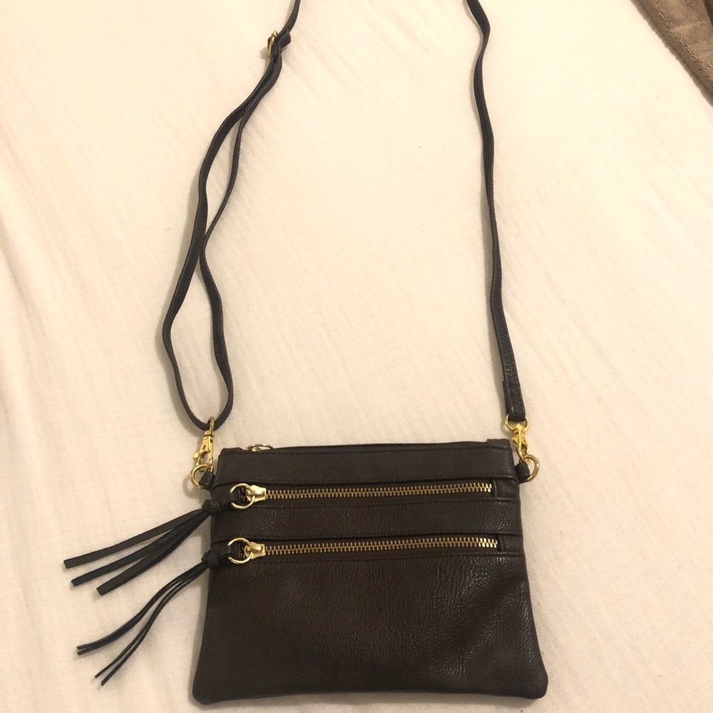 Leather Crossbody/Clutch